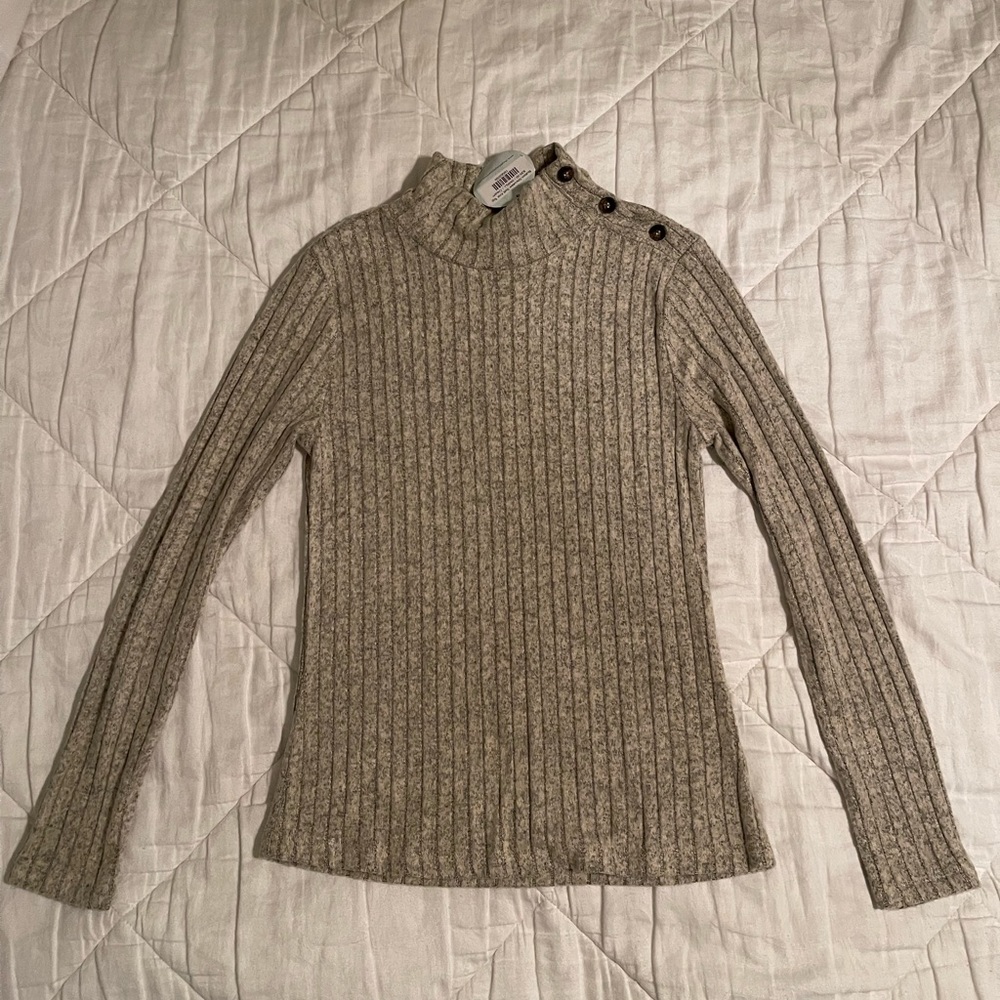 Long sleeved turtleneck sweater